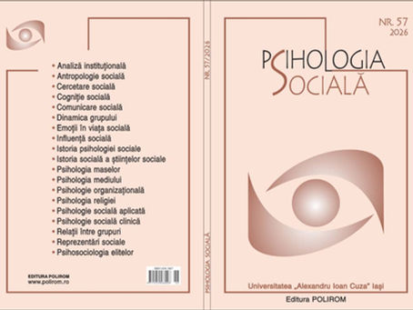 Découvrir l'article scientifique du Pr. Emmanuel Banywesize dans la revue Psihologia socială de l'Université Alexandru-Ioan-Cuza din Lași de Roumanie
