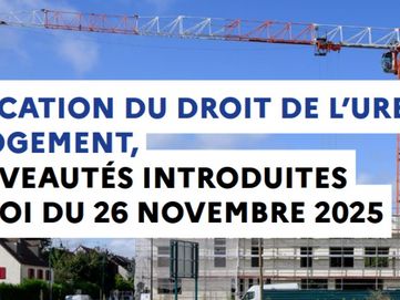 Loi de "simplification" du droit de l'urbanisme et du logement