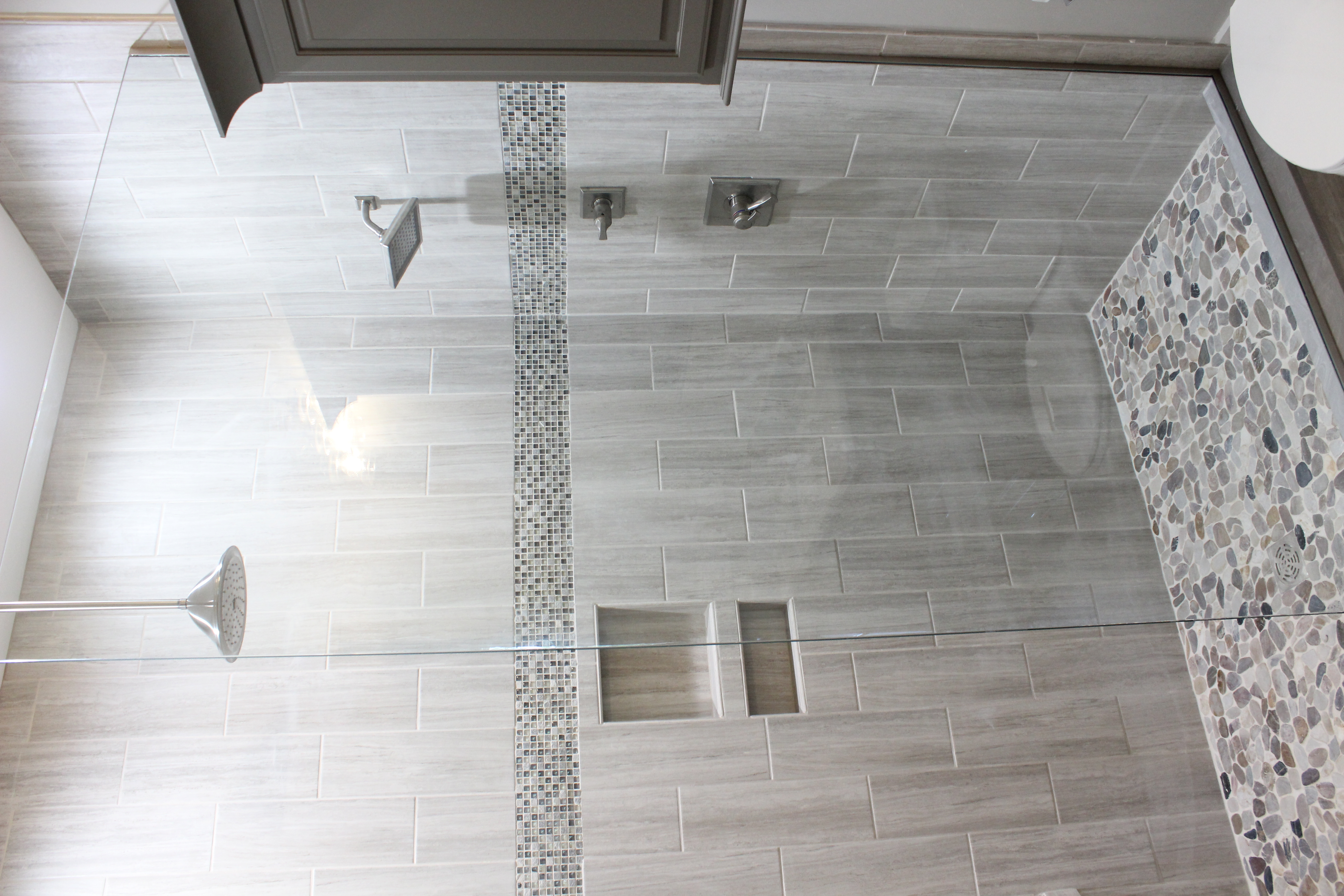 Heavy glass panel
