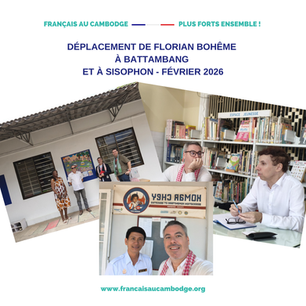 Florian Bohême en déplacement à Battambang