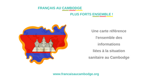 La carte google qui explique la situation sanitaire au Cambodge.