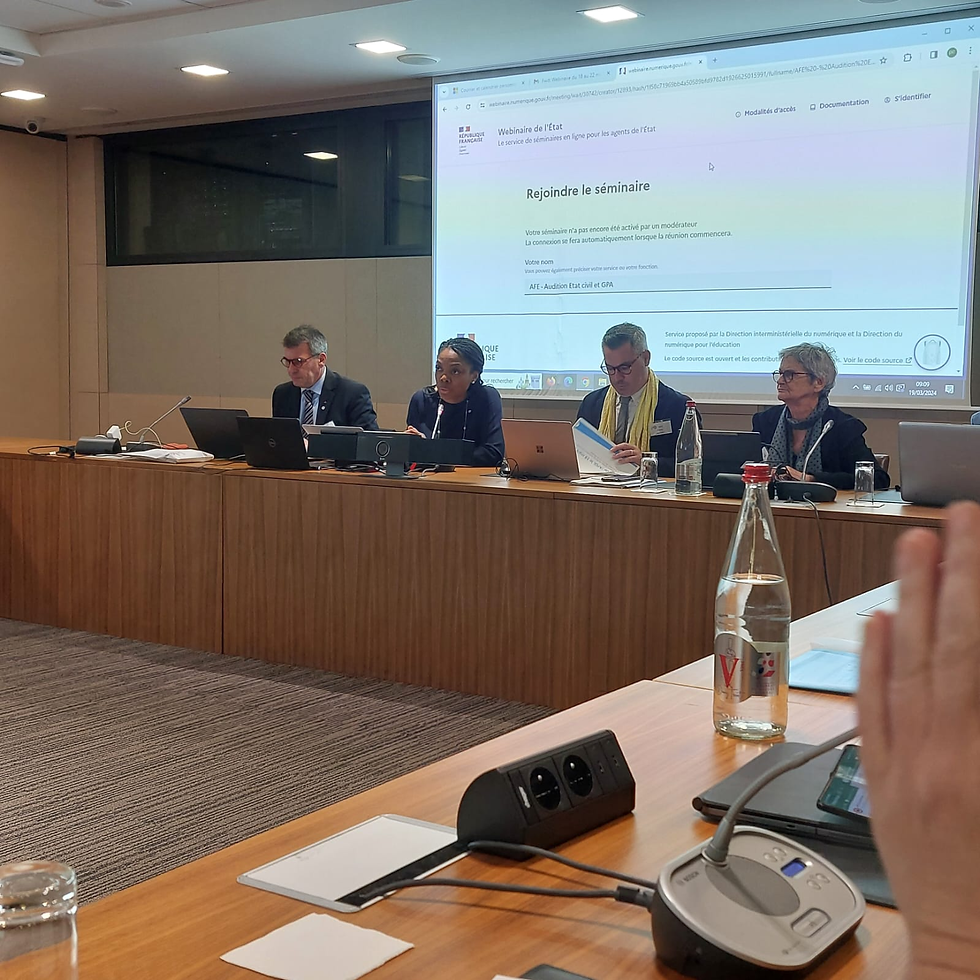 Commission conjointe affaires sociales et lois sur le thème de la gestation pour autrui (GPA)