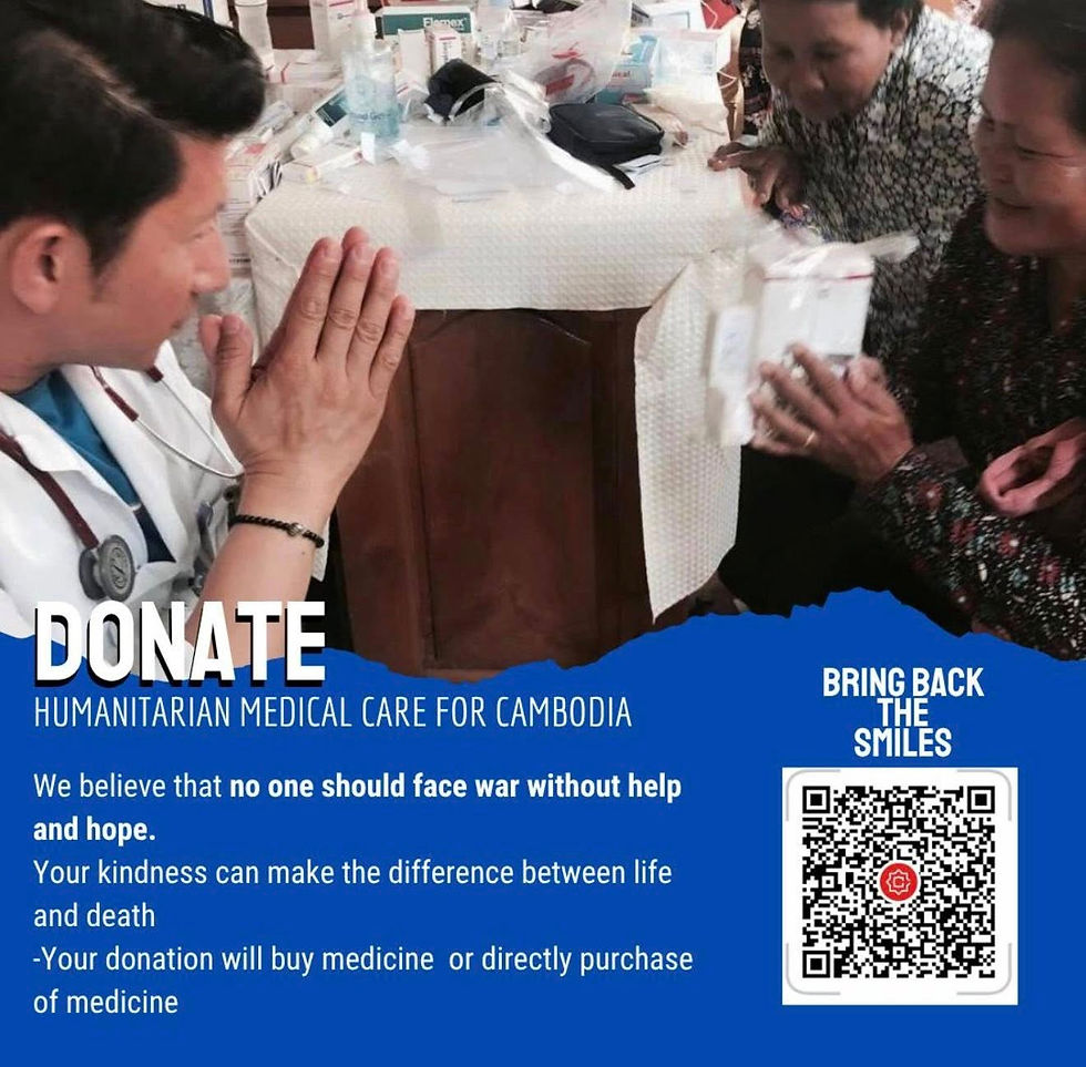 Situation au Cambodge - Docteur Thierry Chuy, mobilisé pour assister les populations déplacées