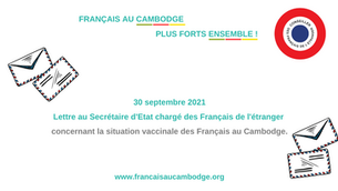 Situation vaccinale des Français au Cambodge, lettre au Ministre chargé des Français de l'étranger  