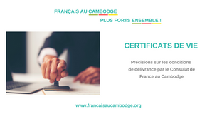 Précisions à propos de la délivrance des certificats de vie.