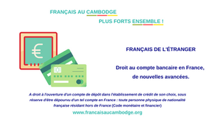 Droit au compte bancaire des Français à l'étranger - une nouvelle mesure pour en faciliter l'accès