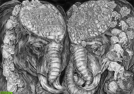tesebat drawing memory confrontation opposing minds ghost not love song dark