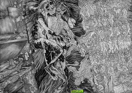 tesebat drawing memory already gone ghost past corpse love song