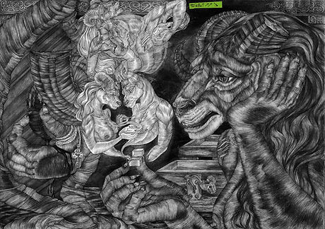 tesebat drawing memory ghost dark perception pasr not love song