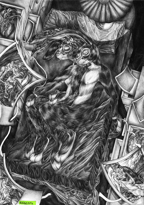 tesebat drawing memory dark not love song ghost