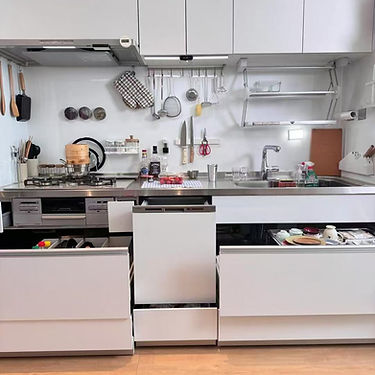 Stainless steel kitchen cabinet