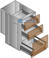 Stainless kitchen cabinet