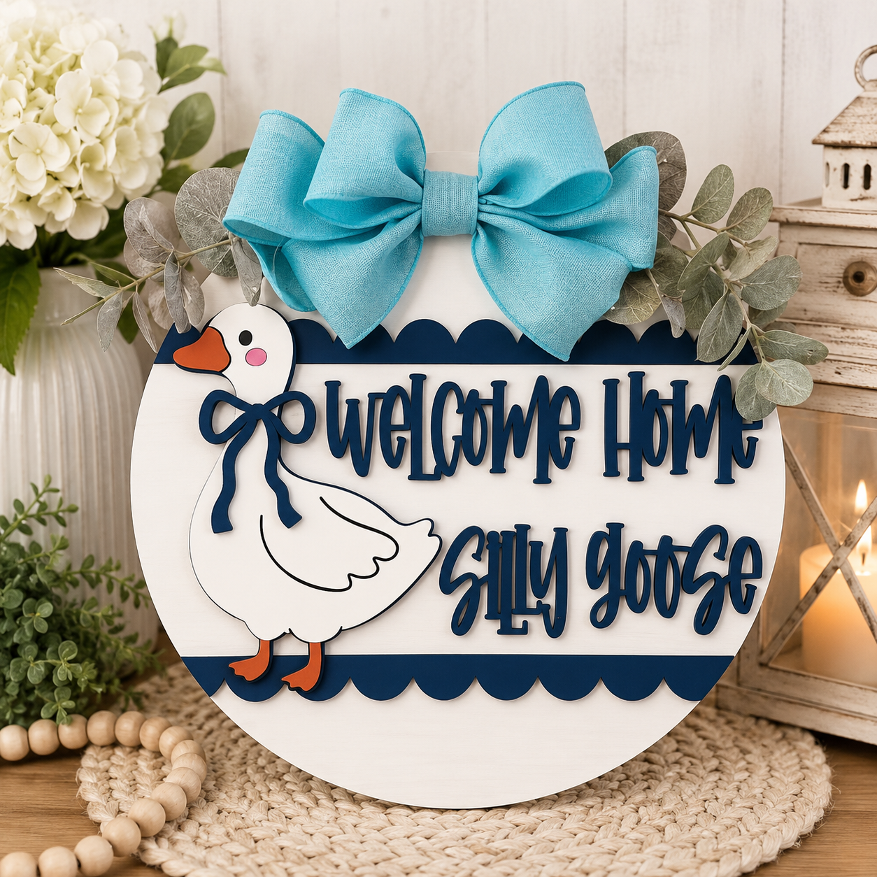 Laser-Cut Wooden Welcome Rounds