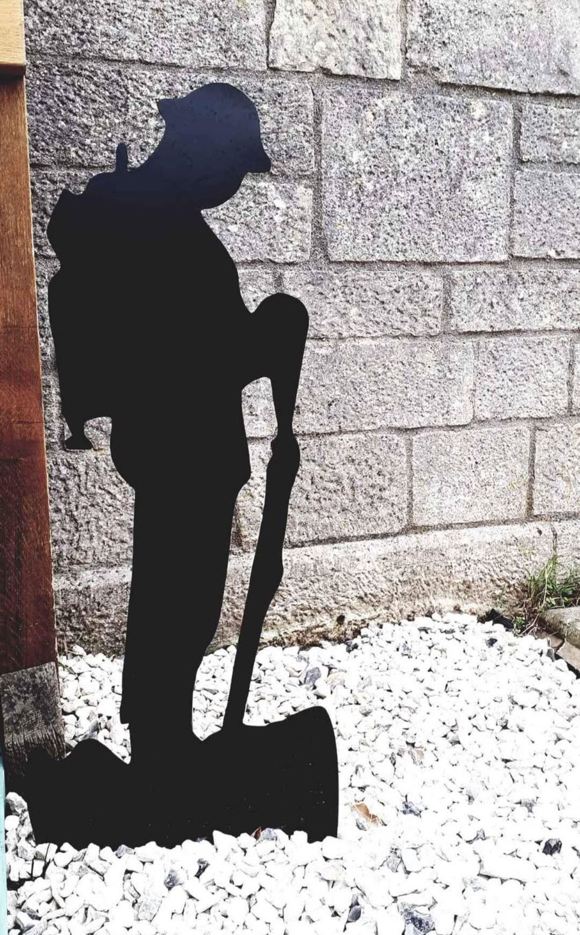 Large Soldier Lawn Stake
