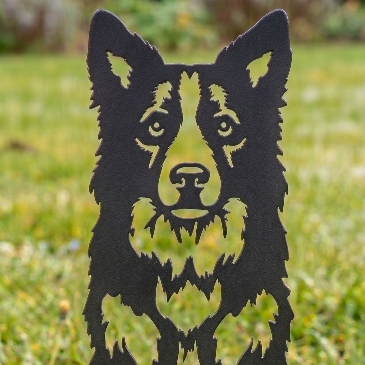 Border Collie Lawn Stake Ornament