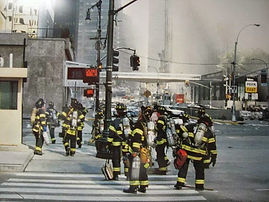 FDNY heading in to the Wold Trade Center on September 11th