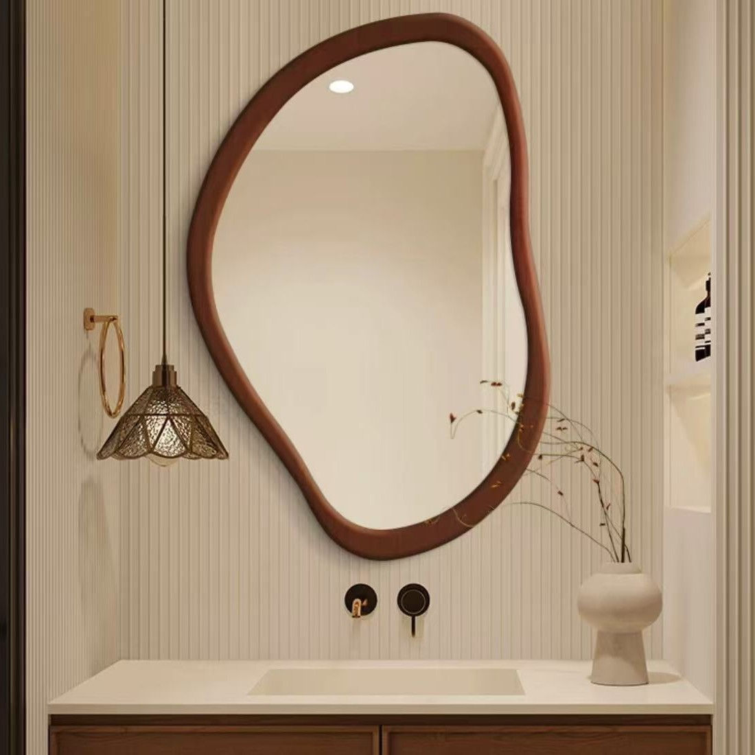 Vintage Round Decorative Wall Mirror