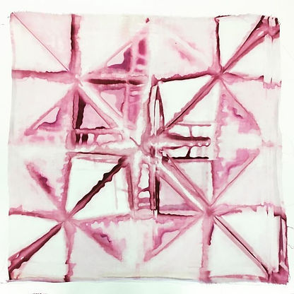 Petri dish shibori