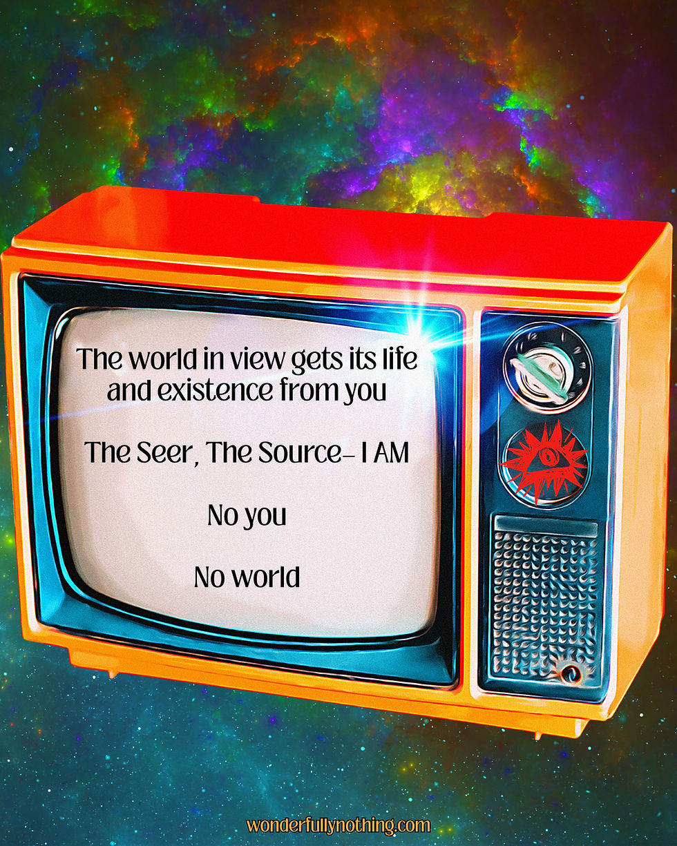 The World Has No Volition of Its Own