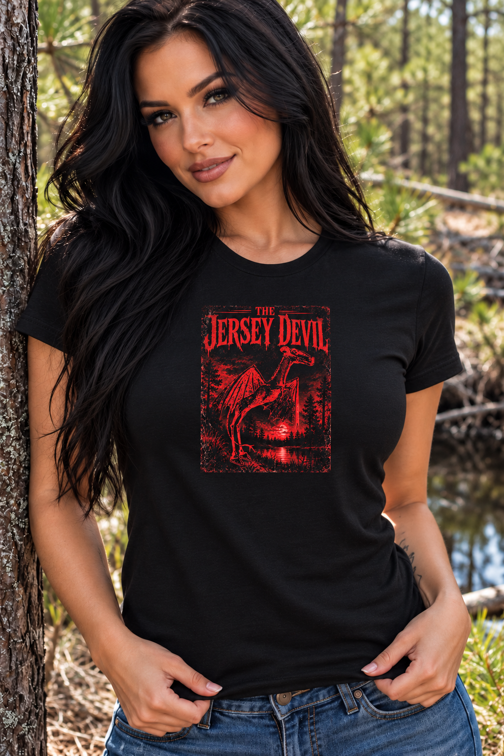 Jersey Devil classic red image Shirt