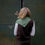 Thumbnail: merino wool tuck stitch triangle scarf | pea pod green