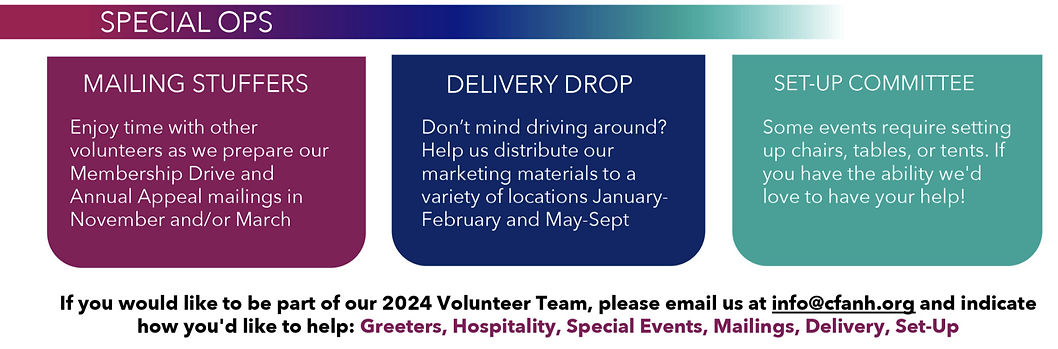 CFA Volunteer Opportunities