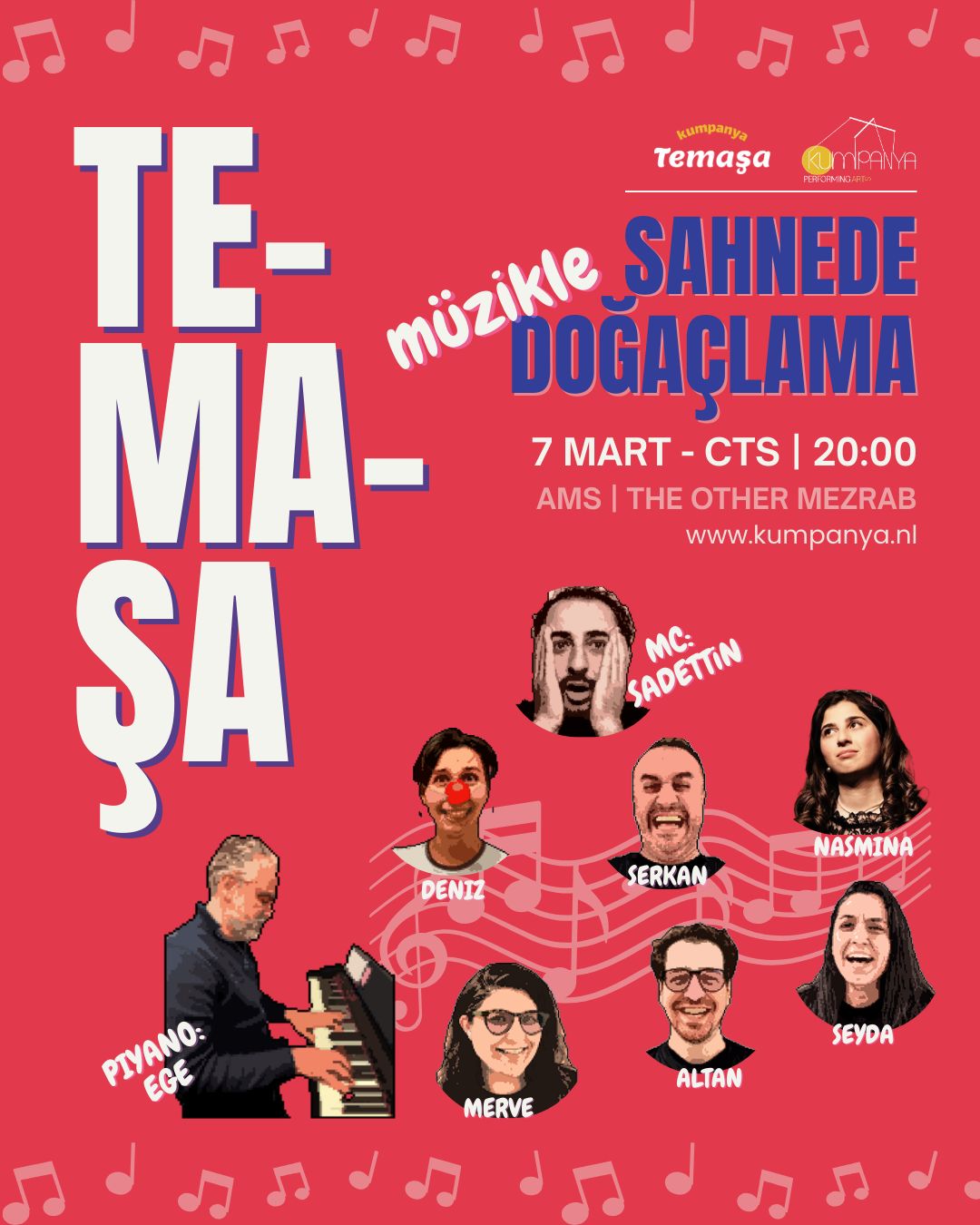 Sahnede Doğaçlama Gecesi – Müzikli Özel Akşam afişi
