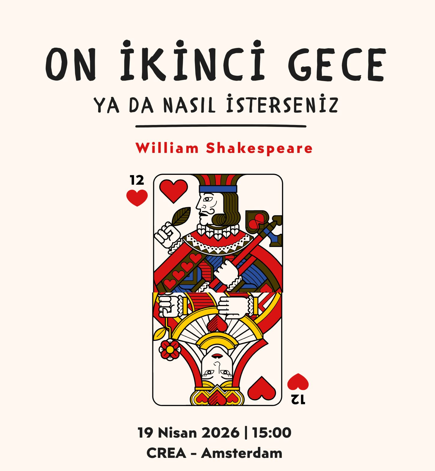 ON İKİNCİ GECE ya da nasıl isterseniz afişi