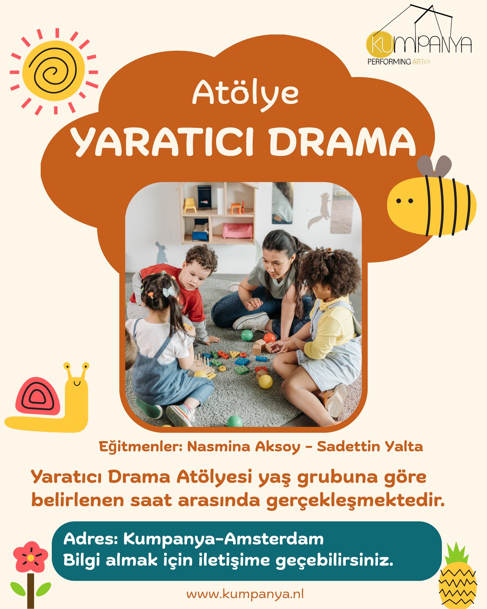 Yaratıcı Drama Atölyesi afişi