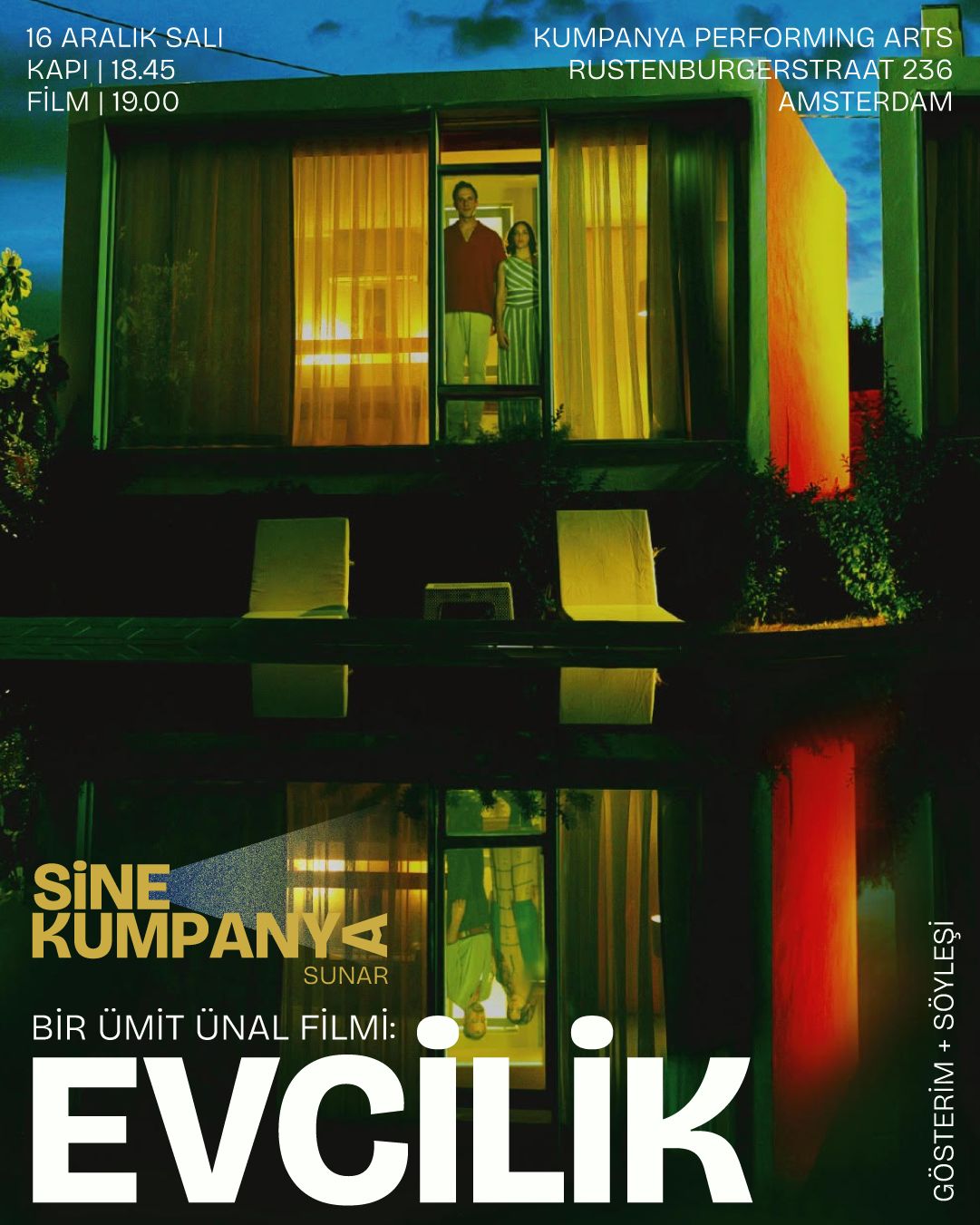 EVCİLİK (FİLM GÖSTERİMİ VE SÖYLEŞİ) afişi