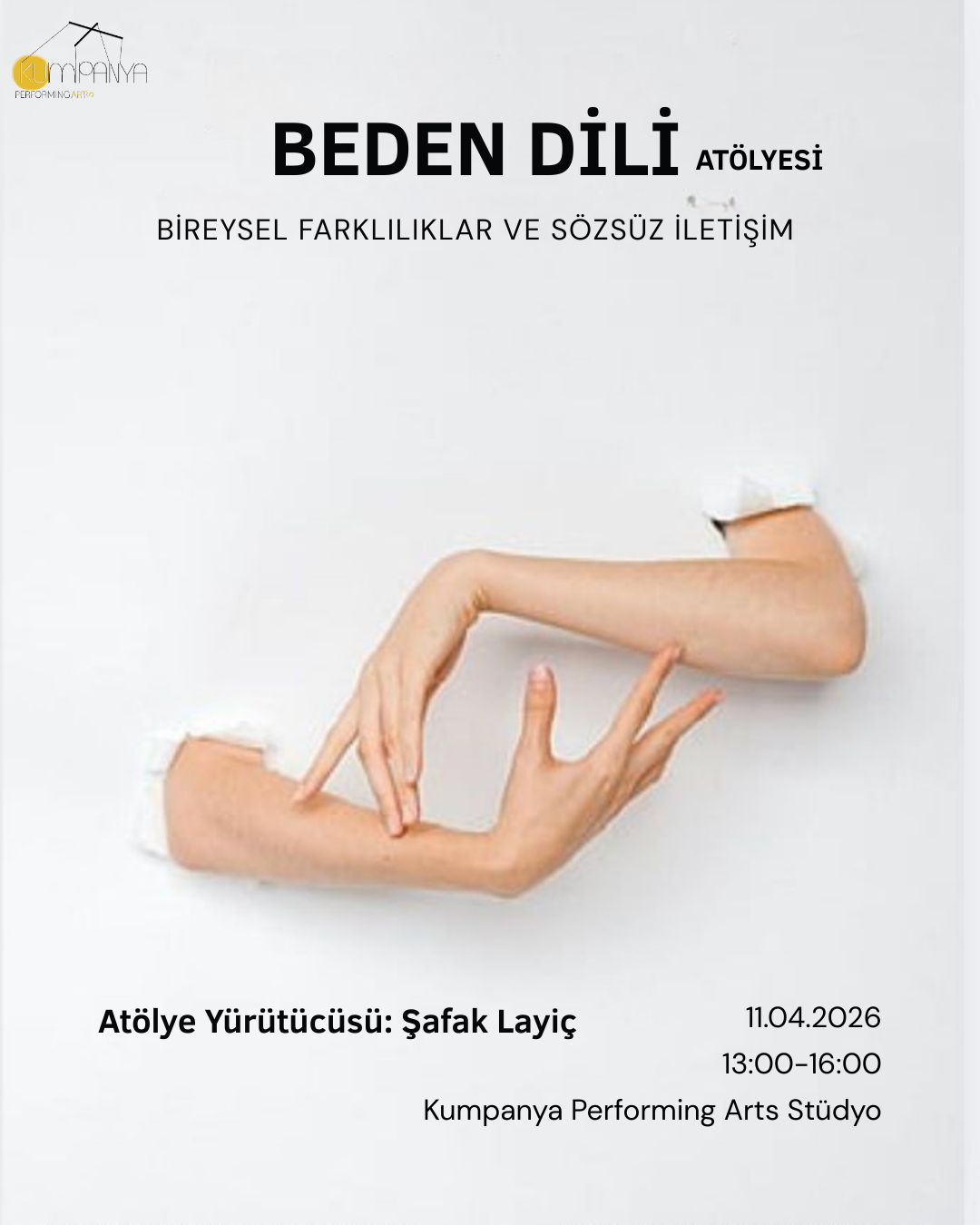 BEDEN DİLİ ATÖLYESİ afişi