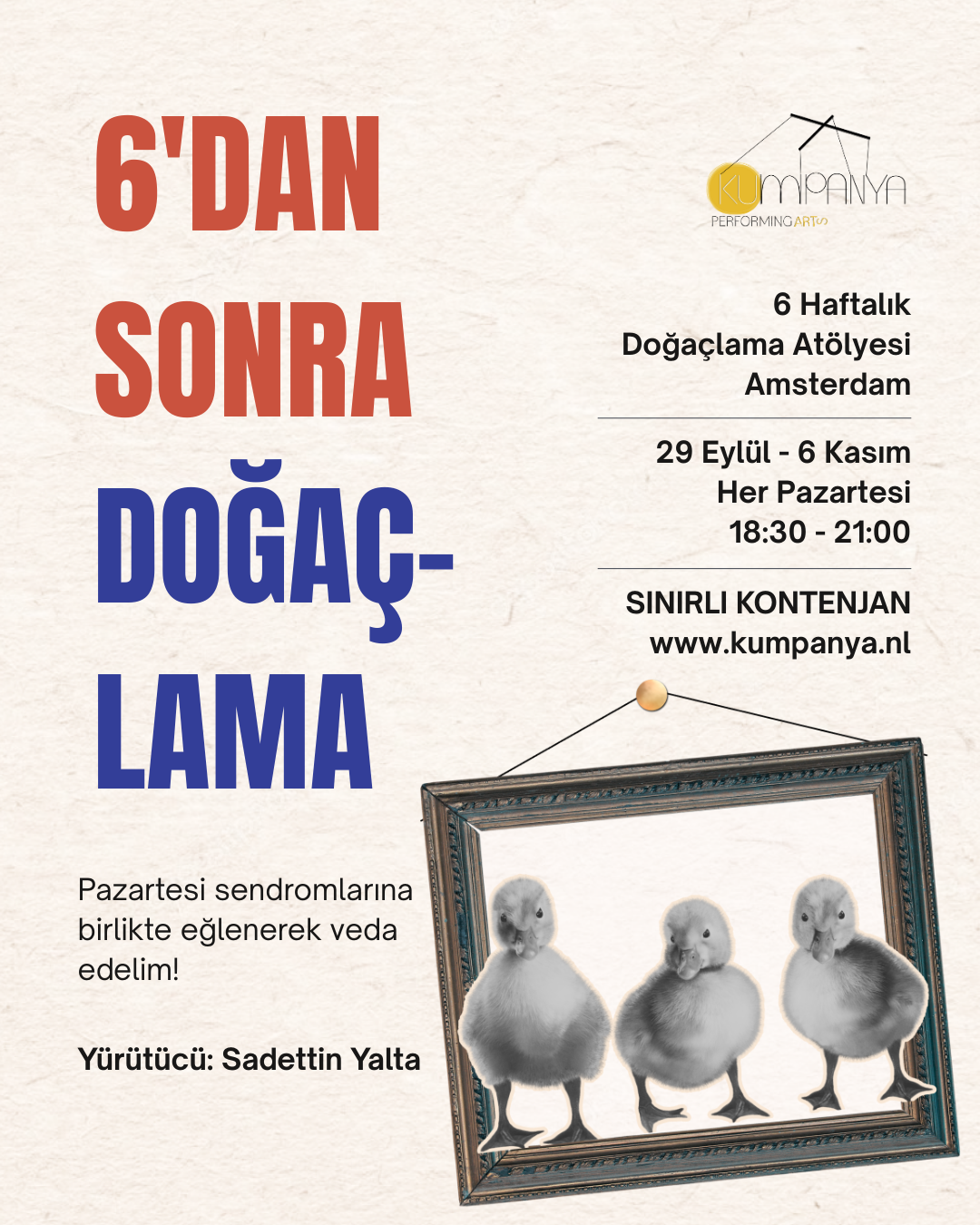 6’dan Sonra Doğaçla (Doğaçlama Atölyesi) afişi