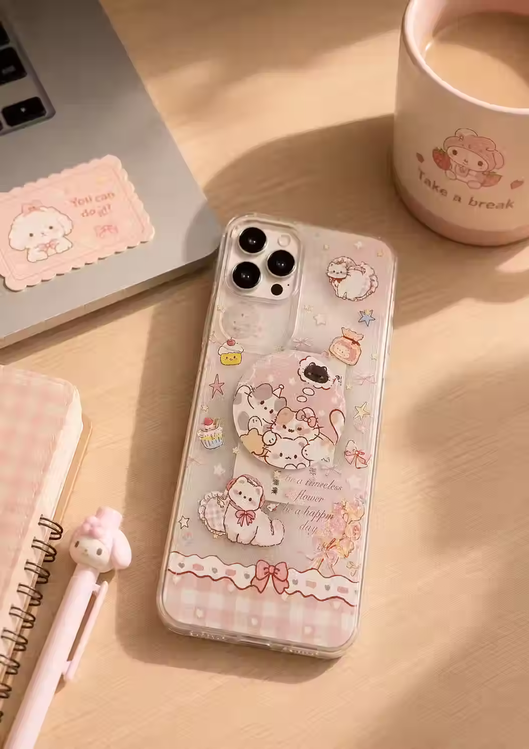 Funda para celular kawaii de gatitos - Cover
