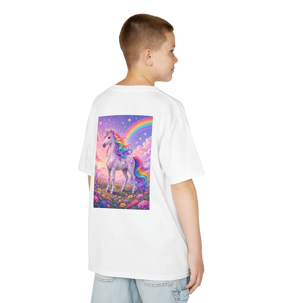 Thumbnail: Colorful Unicorns and Rainbow Kids T-Shirt