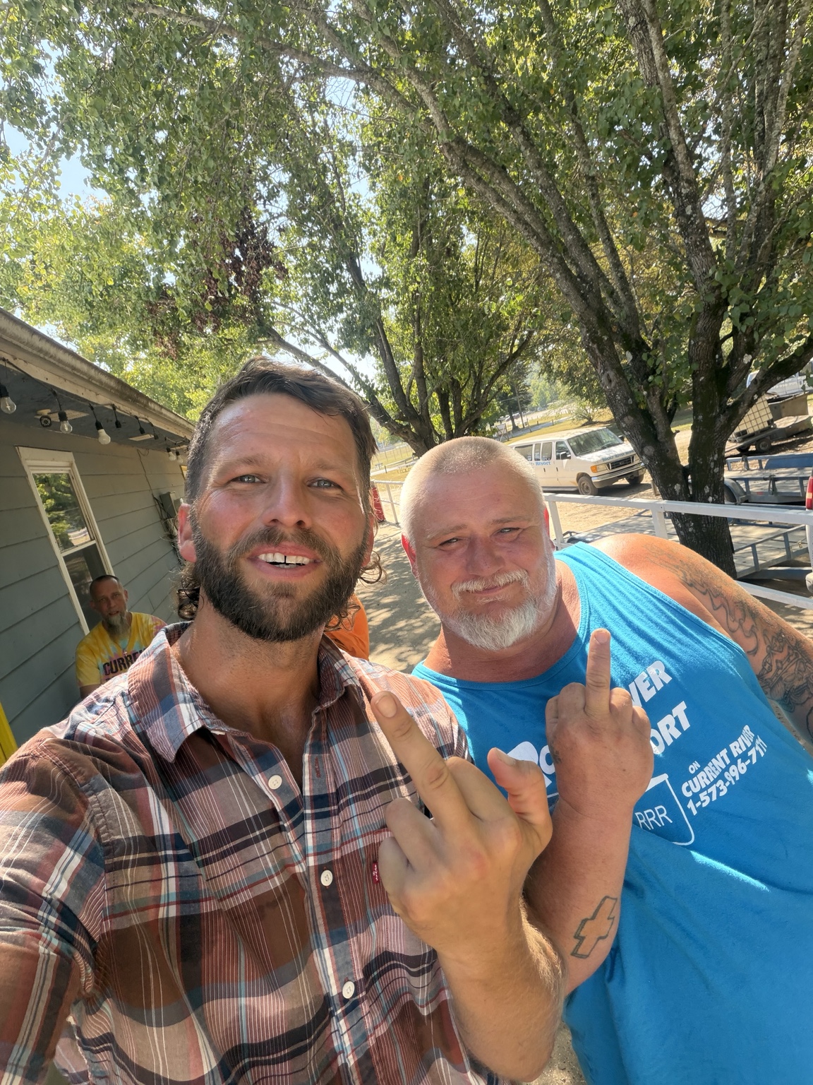 Me and Dale at Rocky River Resort. My dawg.