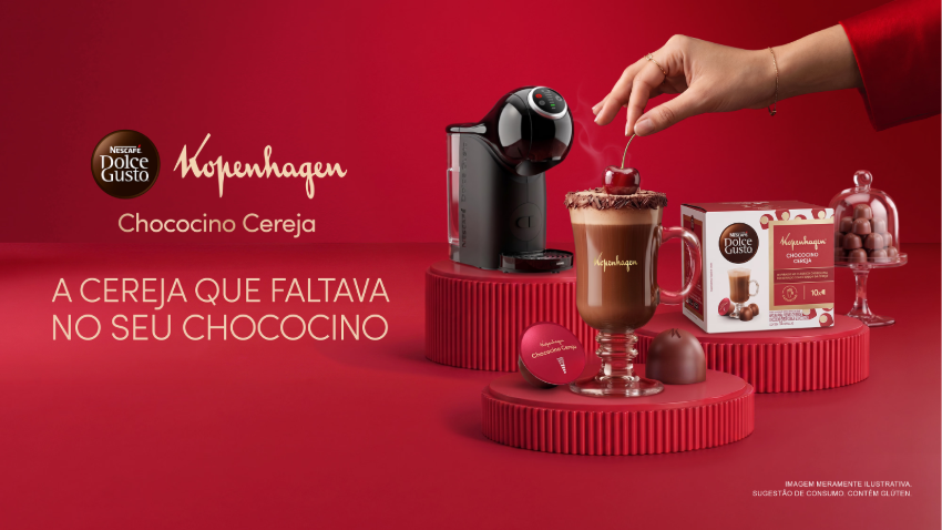 NESCAFÉ® Dolce Gusto® e Kopenhagen® ampliam parceriacom o lançamento de Chococino Cereja