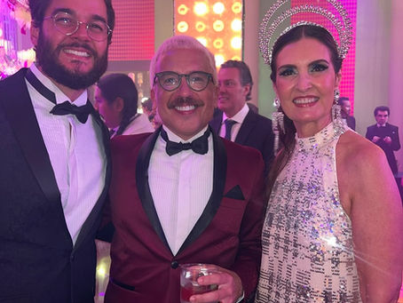 Alex Ferrer representou Santa Catarina no Baile da Vogue 