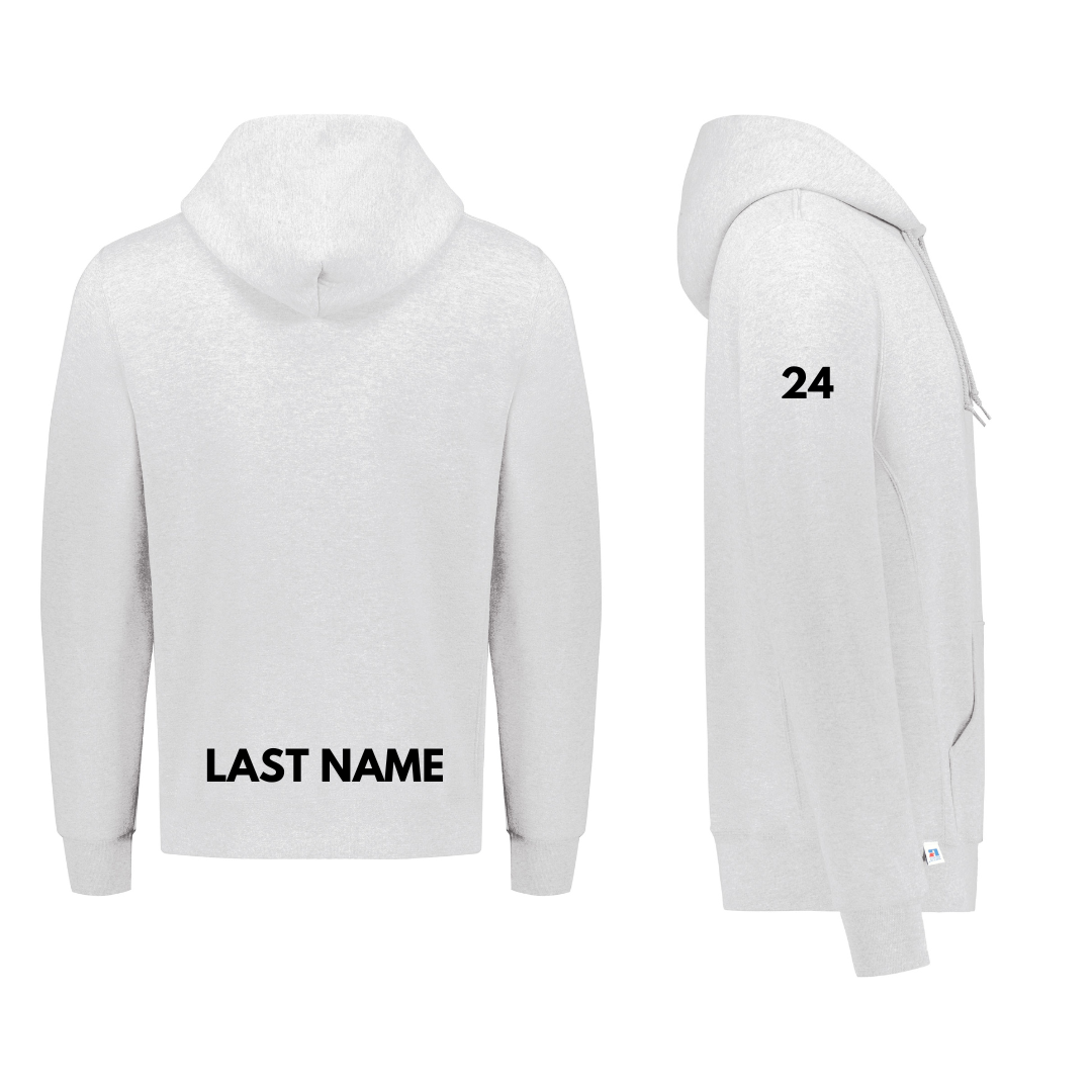 Custom Hoody + Player # + Name Bar