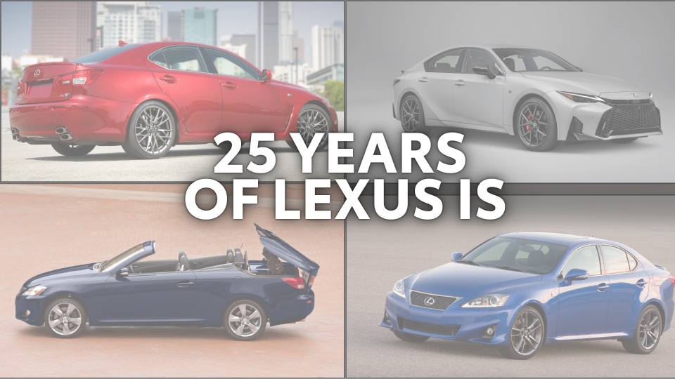 Lexus IS celebra 25 años de evolución, desempeño e innovación