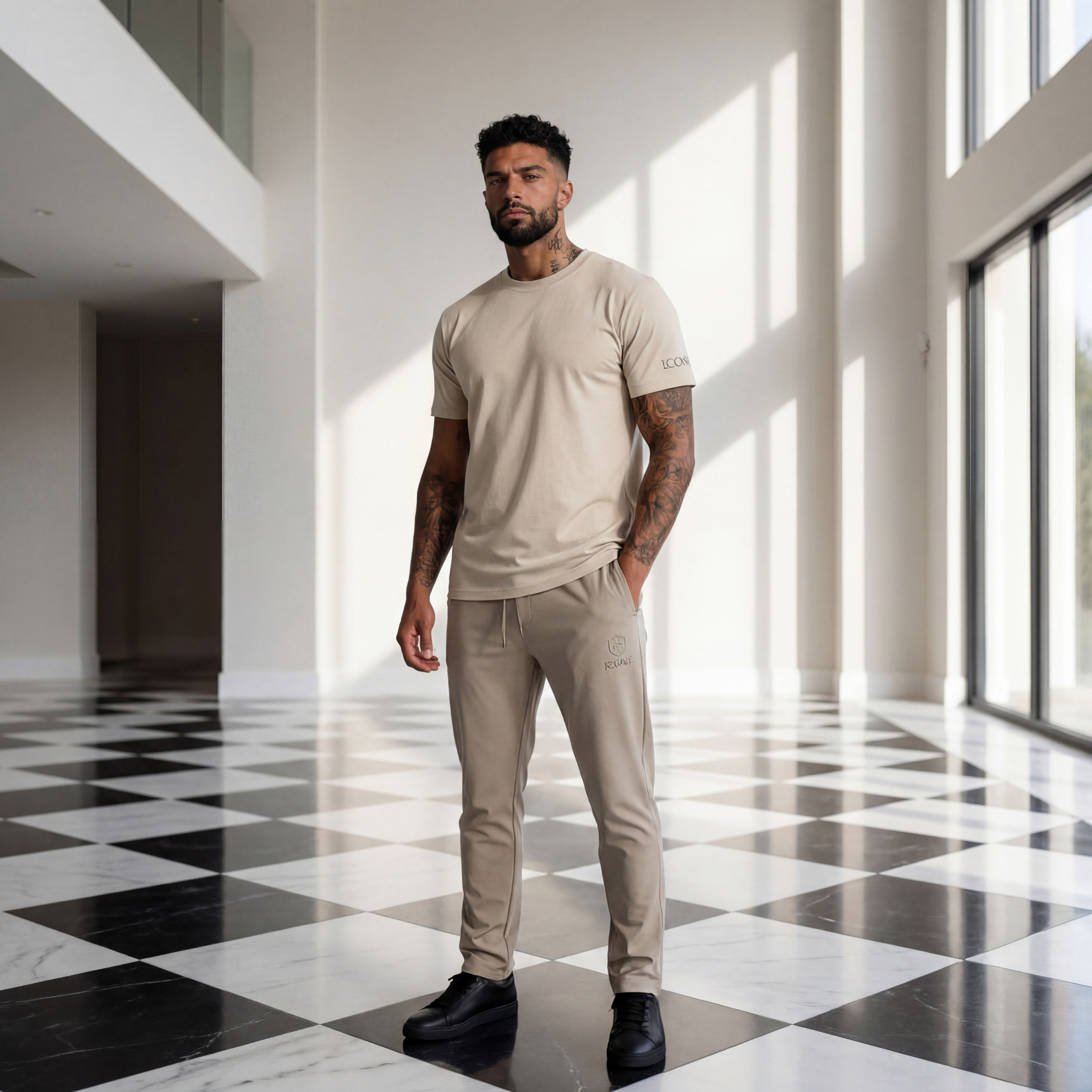 ICONIC Portal Tee – Stone