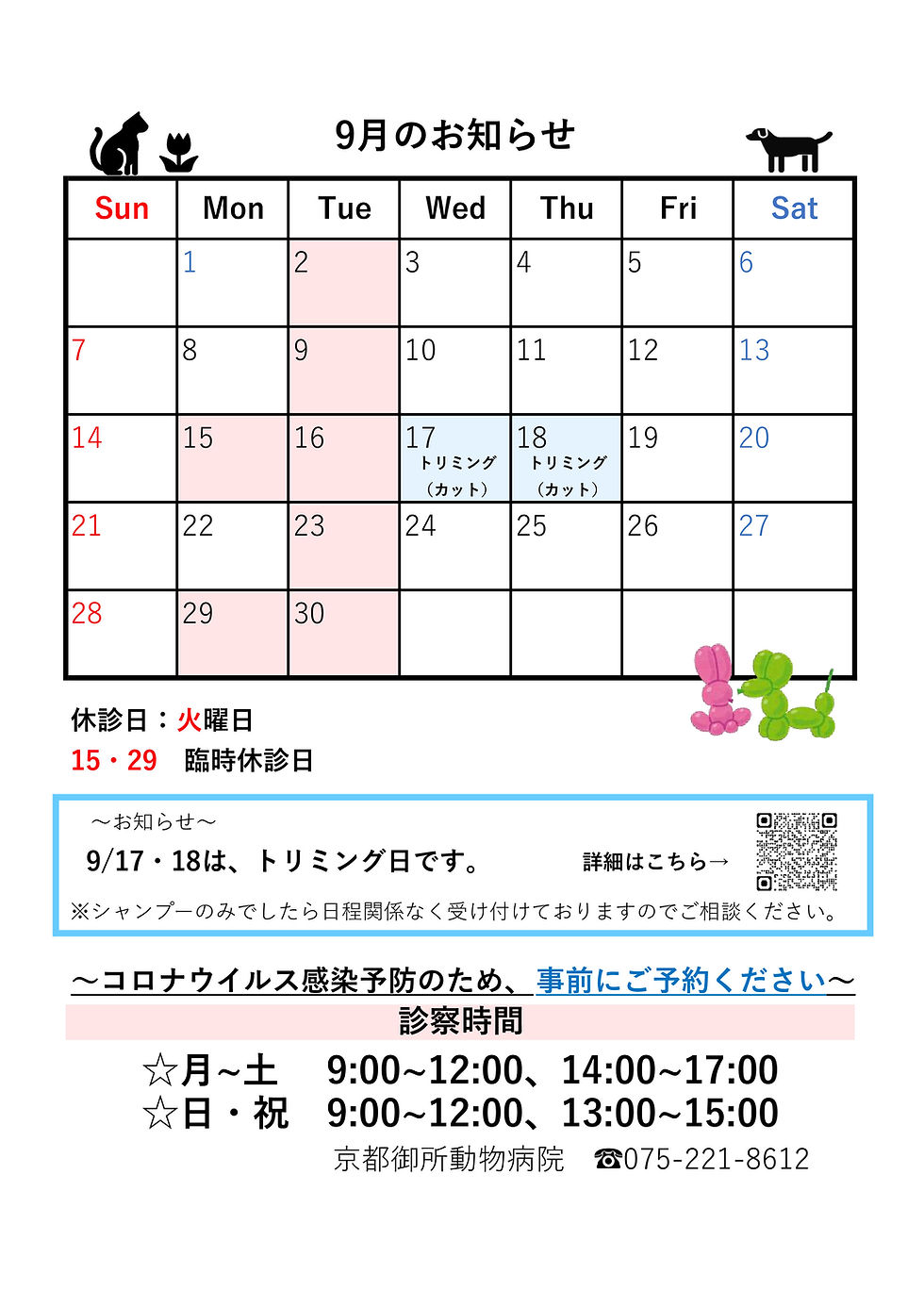 2025年9月の診察について