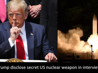 Trump's talk of new secret US nuclear weapons System