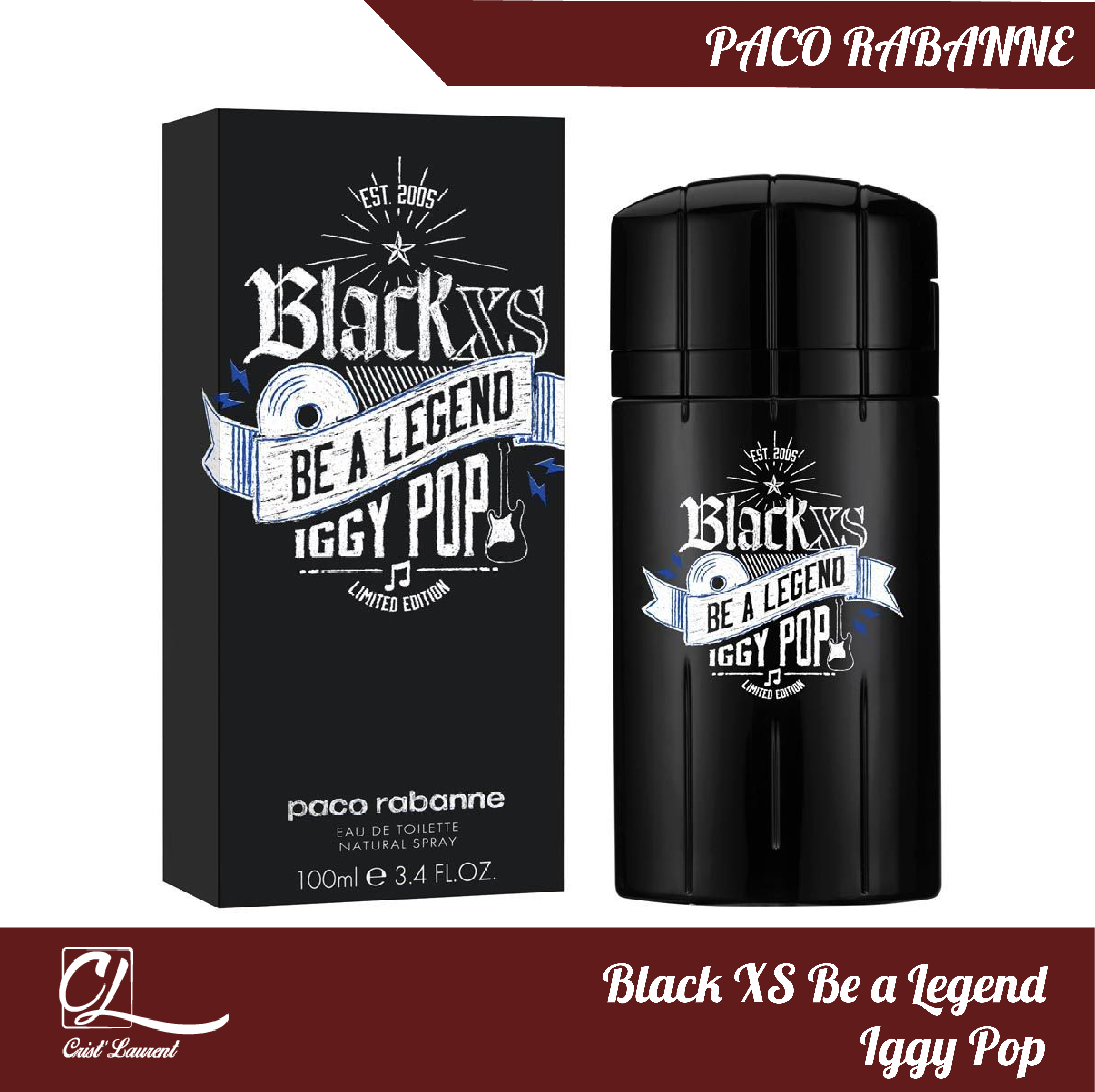 Black XS Be a Legend Iggy Pop de Paco Rabanne