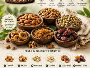 Best Dry Fruits for Diabetes: Healthy Choices for Better Blood Sugar Management