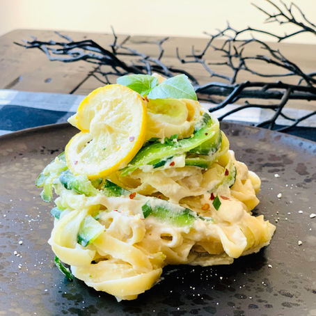 Lemon Fettuccine Cashew Alfredo