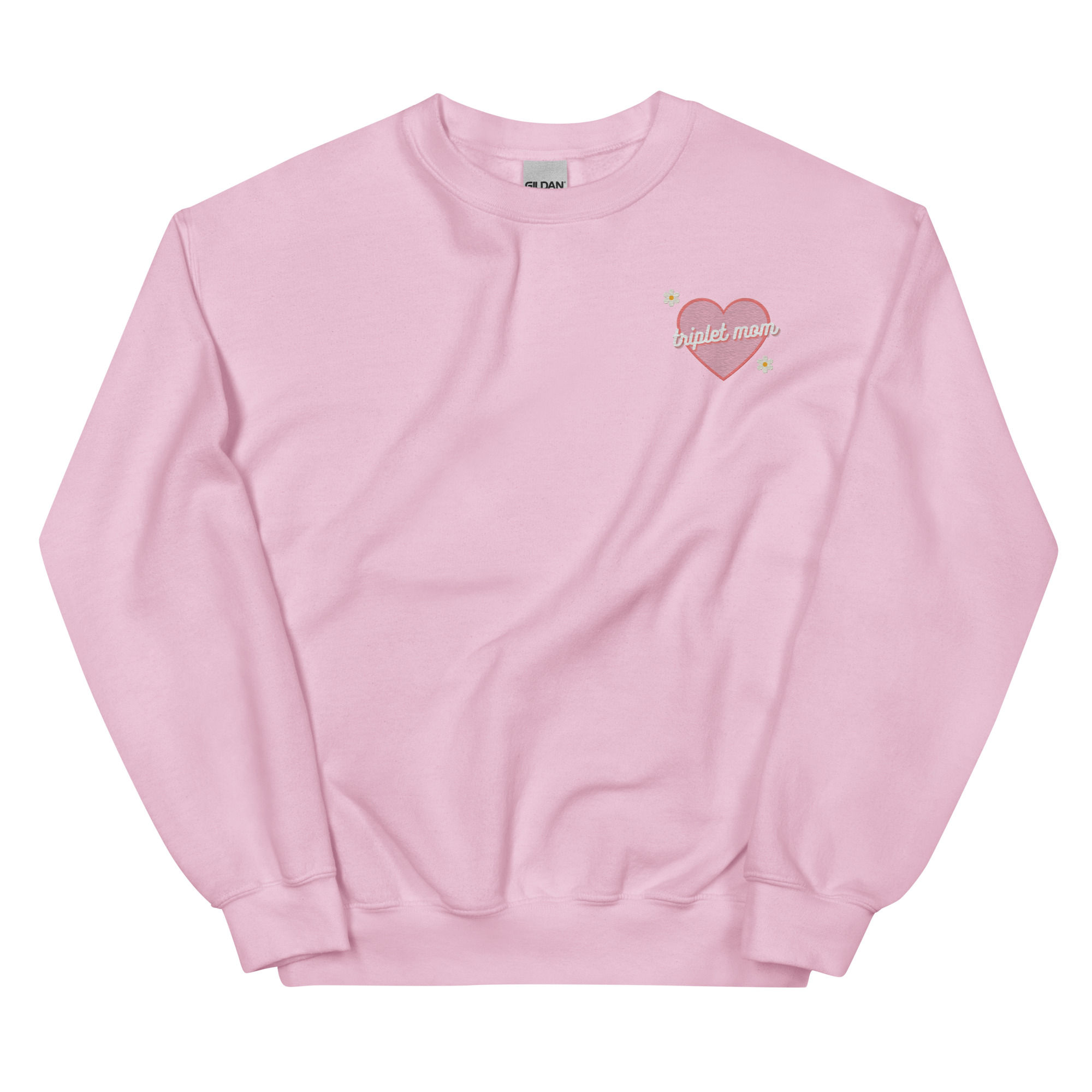 Triplet Mom Heart Unisex Sweatshirt