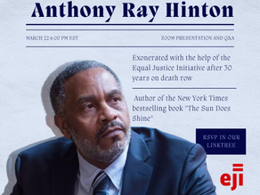 SJS, KU, BSU, AU NAACP, and AU College Dems Present Anthony Ray Hinton 