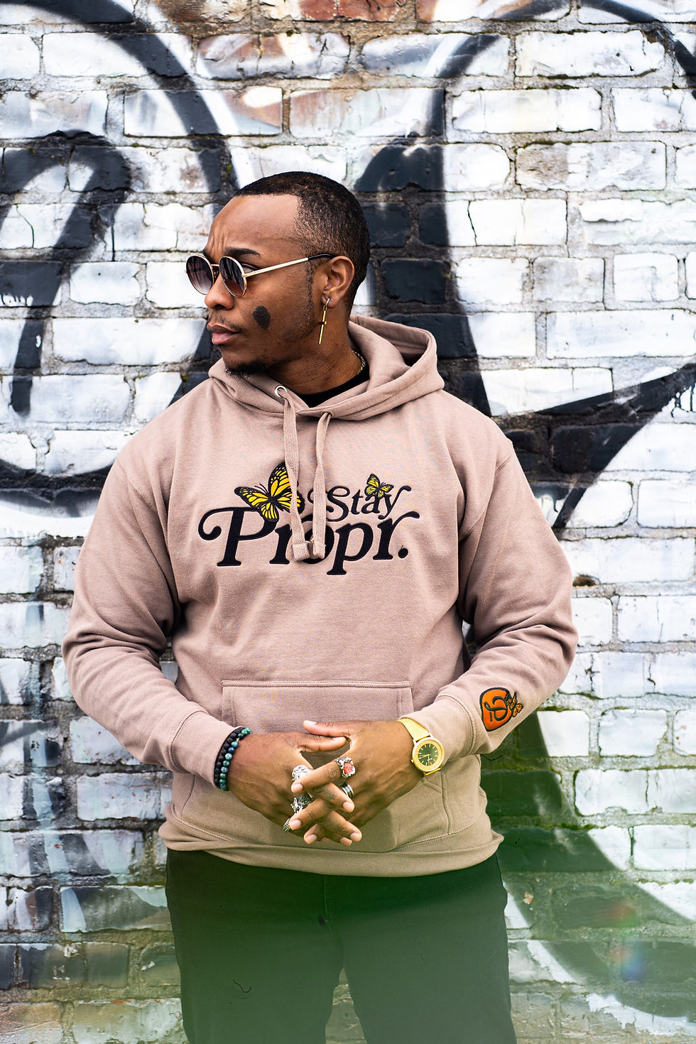 Thumbnail: Stay Propr. Fly Hoody - Latte Brown 