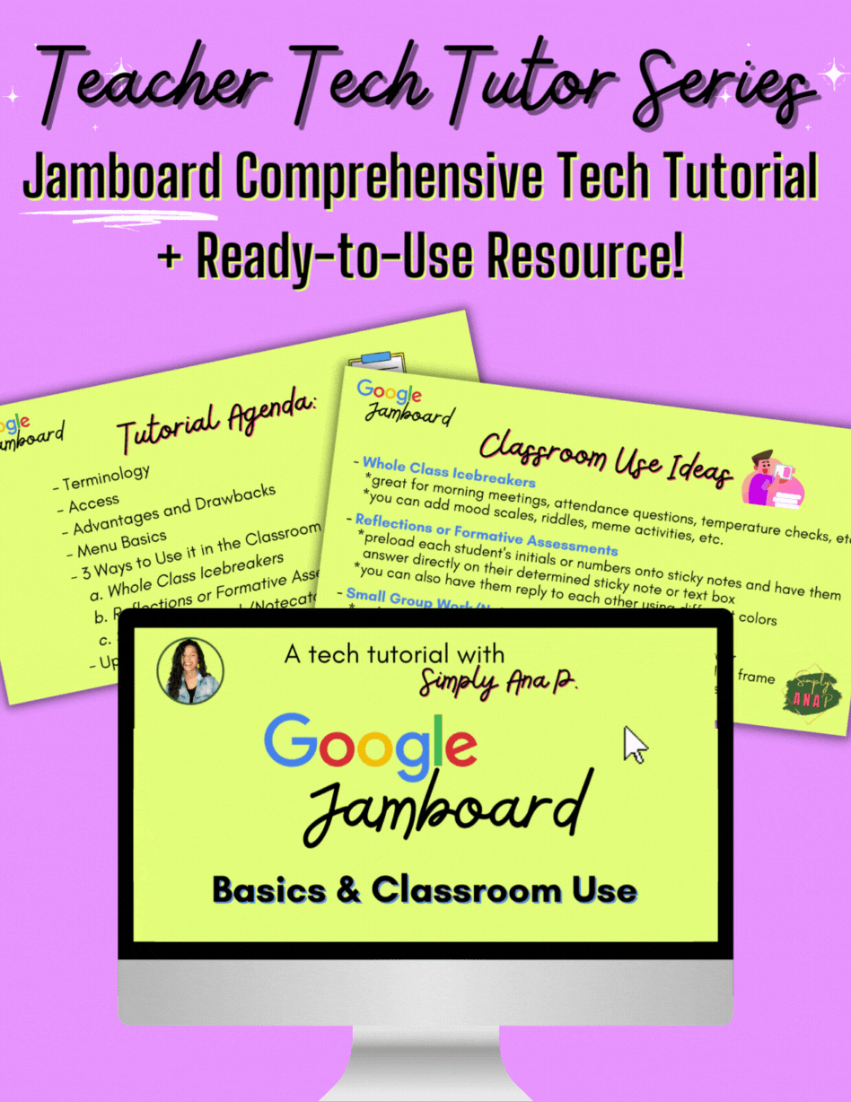 Jamboard Comprehensive Tech Tutorial + Resource Simply Ana P