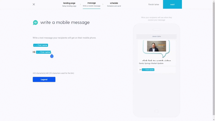 gif - mobile message